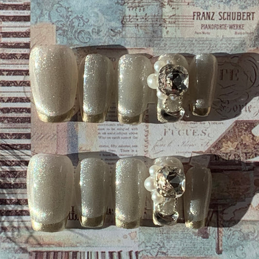 Irisbeautynails Press-on Nails-Short Diamond