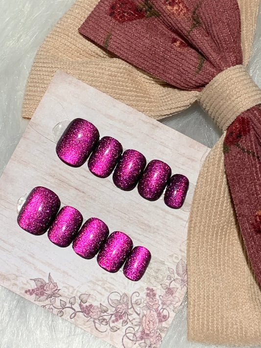 Irisbeautynails Press-on Nails-Short Purple